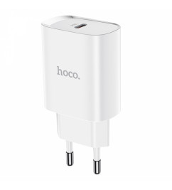 Hoco Power Adapter USB-C 20W (DC23/PD20W) White
