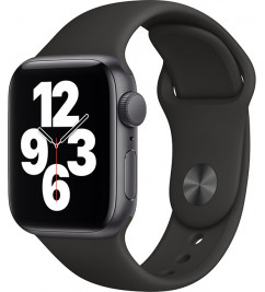 Смарт-годинник Apple Watch SE GPS, 40mm Space Grey Aluminium Case with Black Sport Band (MYDP2)