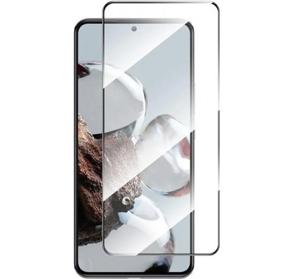 Защитное 2D стекло для Xiaomi 12T / 12T Pro (с рамкой Black)