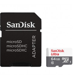 Карта памяти SanDisk microSD 64Gb class 10 + SD